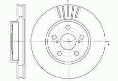 Диск тормозной вентилируемый G-brake  GR-02801