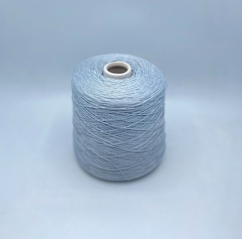 Luxury Selection by Ri.Go(пр.Италия), art-Okinawa ,700м/100гр, 57%Шелк 43%Хлопок , цвет-Светло-голубой сатин ,арт.30528