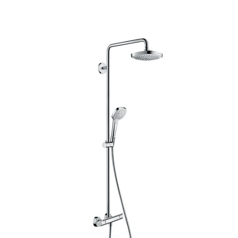 Hansgrohe Croma Select E 27257400 Душевая система внешнего монтажа с термостатом 114,1 см с верхней лейкой 18,7х18,7 см 2 режима