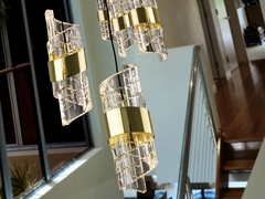 Люстра Iliada 13L черный/золотой D70