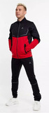 Утеплённый лыжный костюм ArsWear Black-Red Professional с лямками мужской