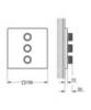 GROHE Grohtherm SmartControl 29127000 Переключатель встраиваемый на 3 потребителя