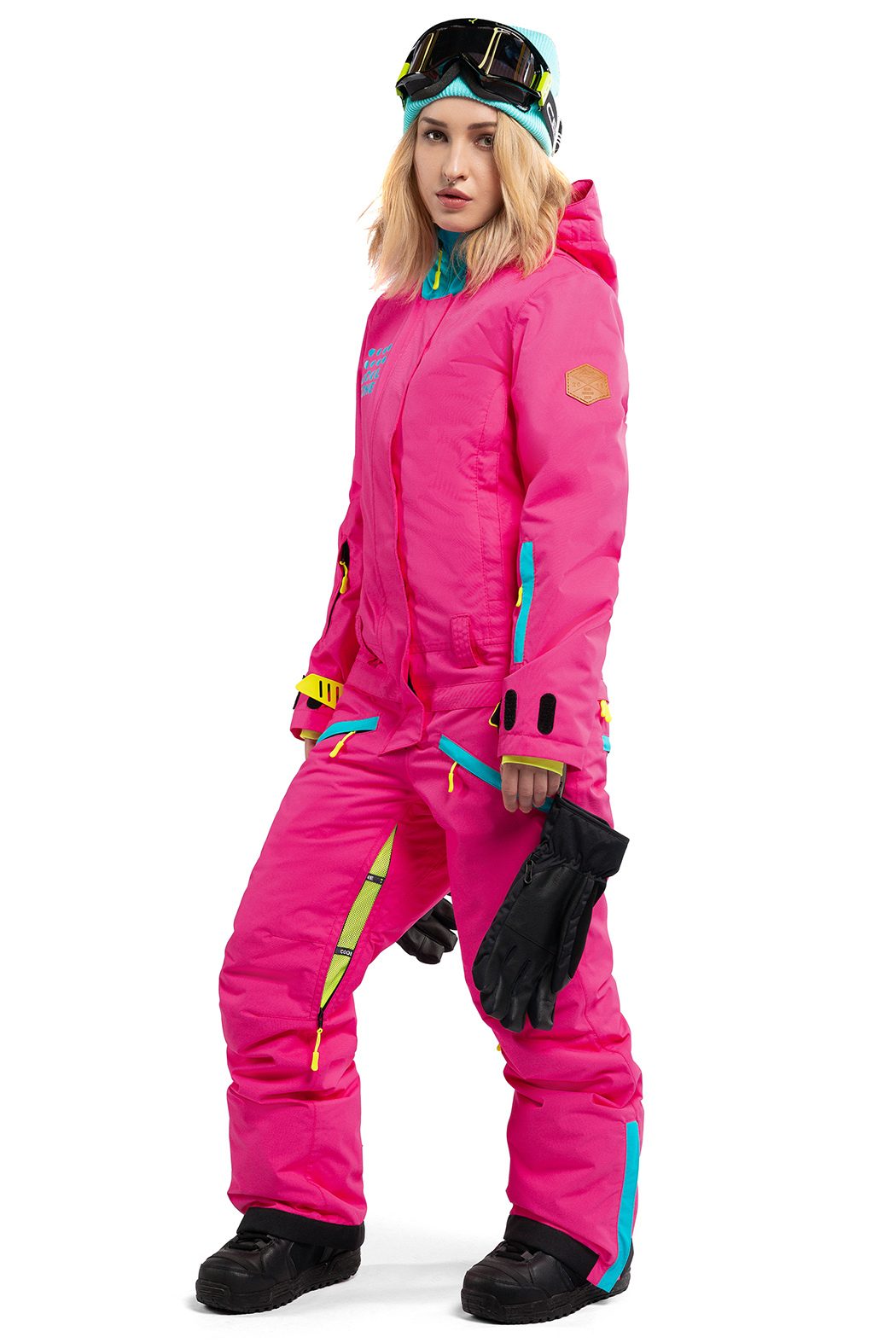 COOL ZONE 19 Twin One Colour женский сноубордический комбинезон цикламен - 3