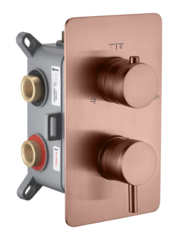 Boheme Cell 135-3-CB Смеситель для ванны встроенный 3-х проходной, цвет: брашированная медь фото