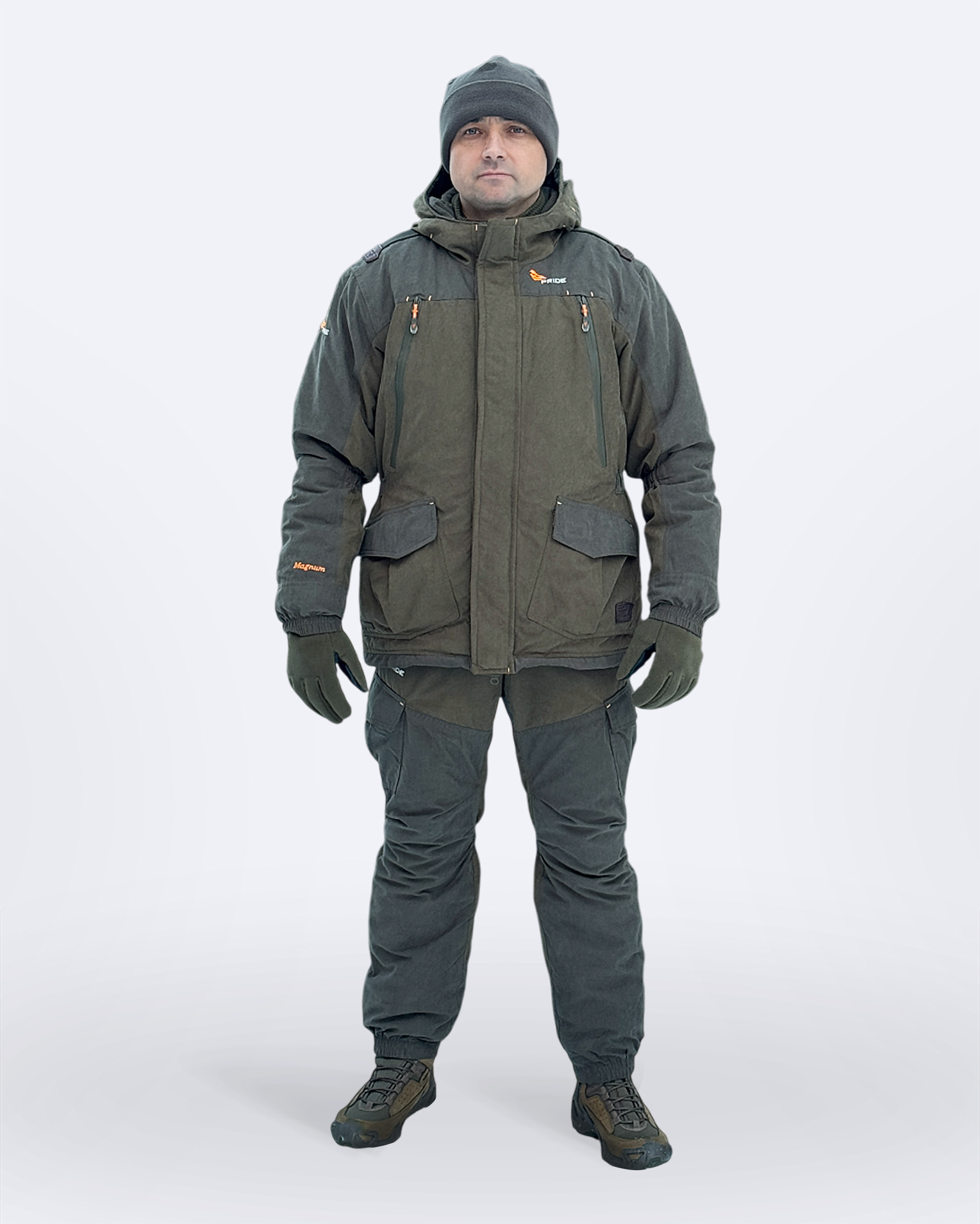 Костюм зимний PRIDE Магнум -15°C, утеплённый, ткань Исландия, хаки