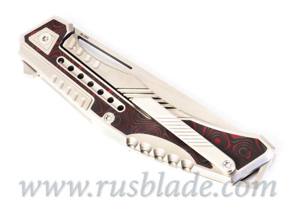 Justus knives AK-104 Red Inlay Custom One-Off - фотография 