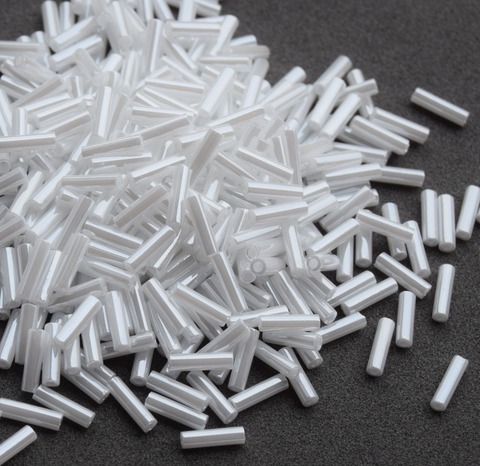Стеклярус 6мм Миюки, 0528 White Ceylon