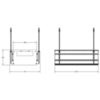 Gessi Binario 61006#299 Профиль линейный 670 мм., для 3 модулей, установка Shift-Fix, цвет Black XL