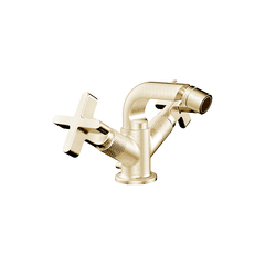 Gessi Inciso 58127#246 Смеситель для биде на 1 отверстие с донным клапаном, излив 97мм, цвет: золото фото