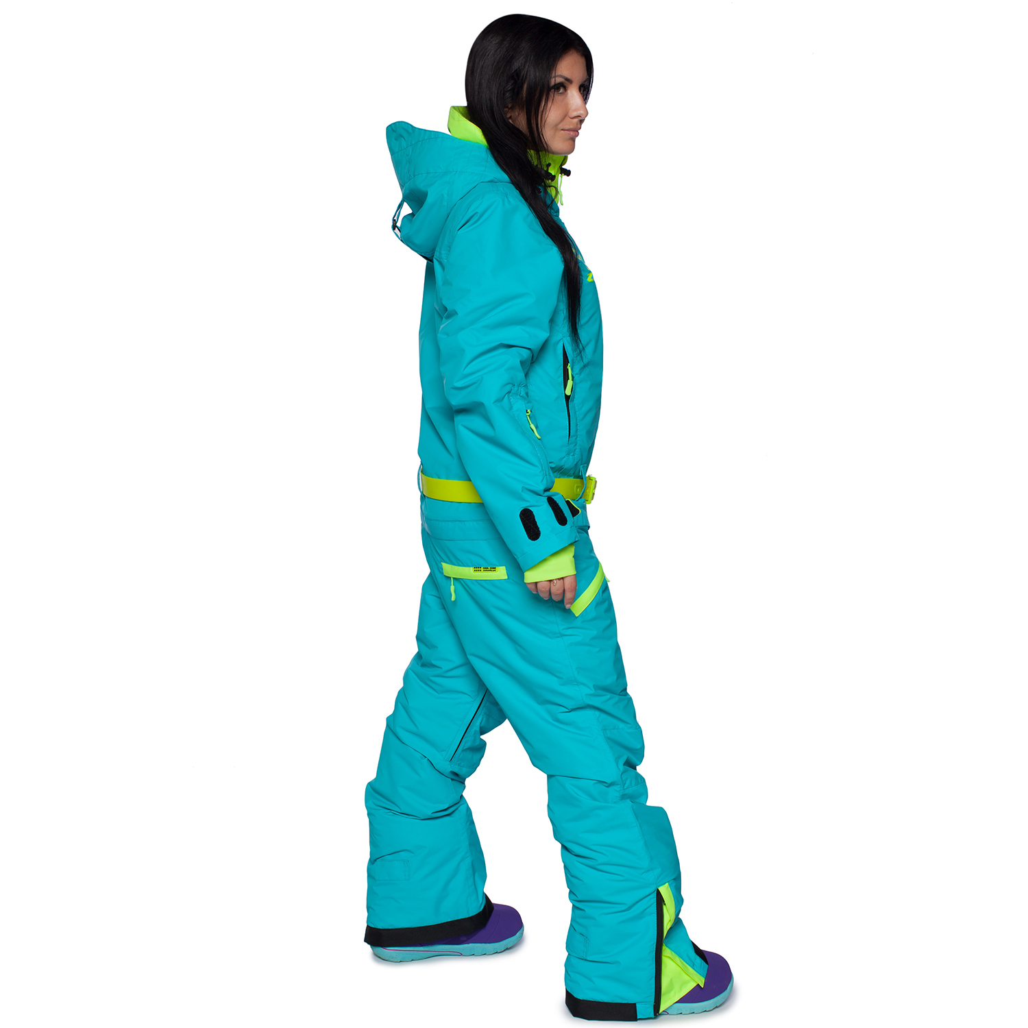 Сноубордический комбинезон Cool Zone Twin One Colour женский бирюза - 2