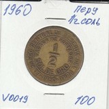 V019 1960 Перу 1/2 соль V019 1960 Перу 1/2 соль