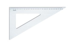 Угольник KOH-I-NOOR 60/320, прозрачн.пластик, 7458580, пакет с подвесом