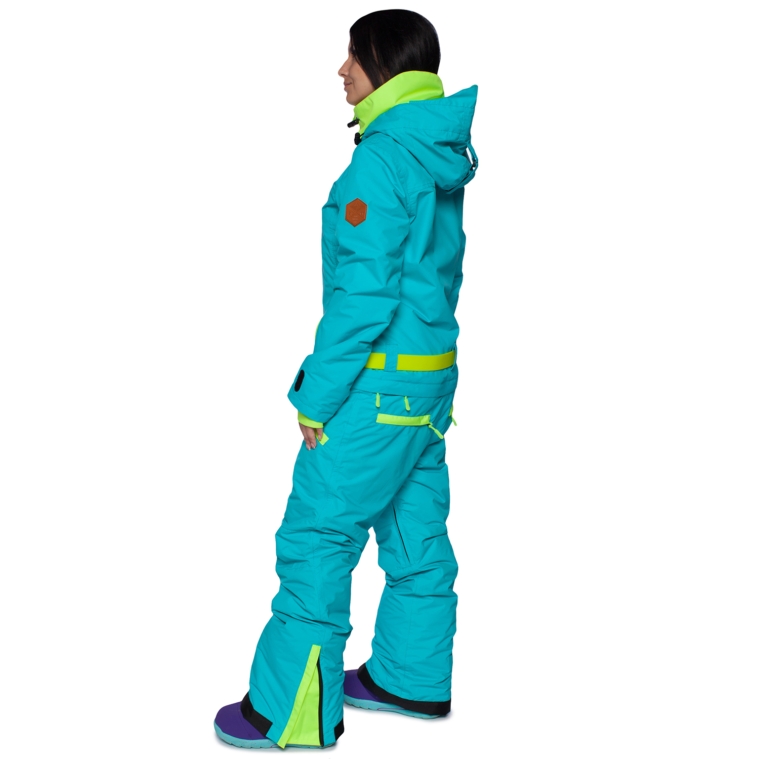 Сноубордический комбинезон Cool Zone Twin One Colour женский бирюза - 3