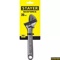 STAYER MAXFORCE, 150/20 мм, разводной ключ (2725-15)