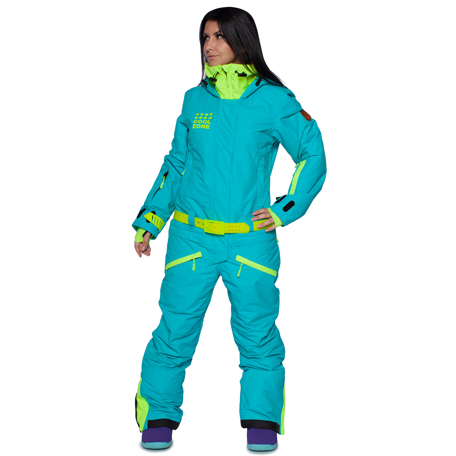 Сноубордический комбинезон Cool Zone Twin One Colour женский бирюза - 4