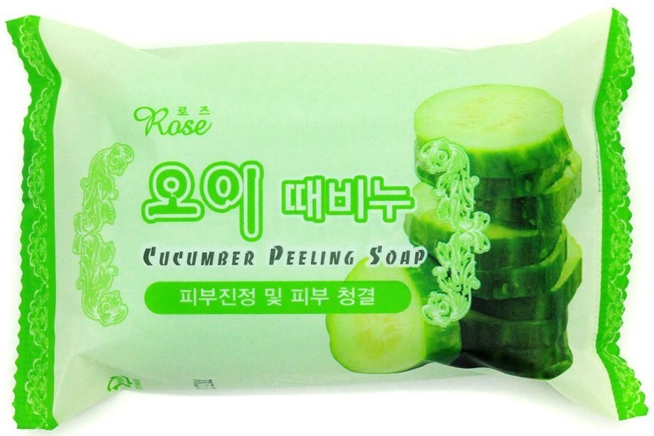 Мыло-пилинг для лица и тела Rose Cucumber Peeling Soap