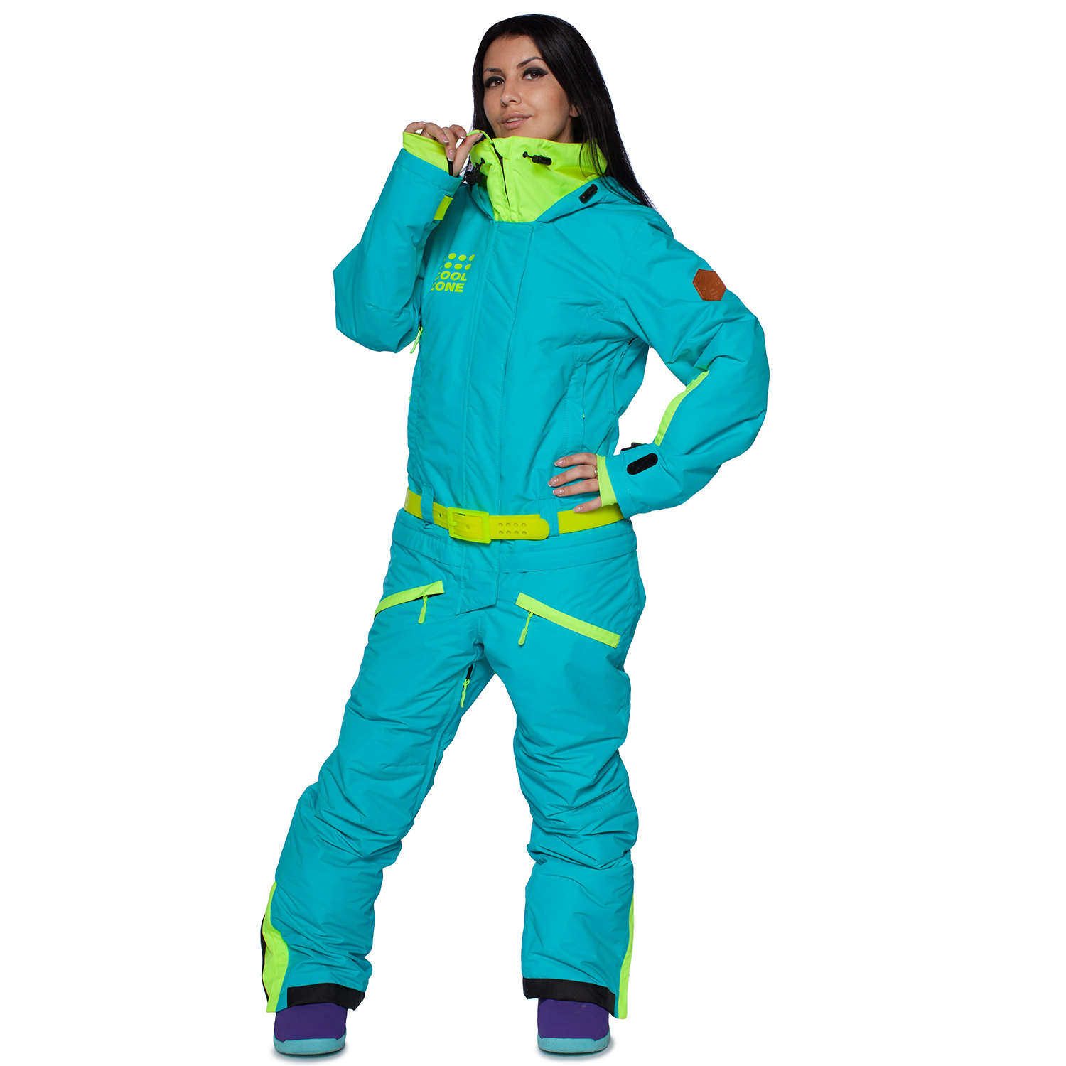 Сноубордический комбинезон Cool Zone Twin One Colour женский бирюза - 5