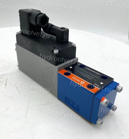 Фото 4WRPH6C4B04L–2X/G24Z4/M - Сервораспределитель Ду6 с обратной связью по положению золотника без усилителя, номинальный расход 4 л/мин, характеристика L - линейная, схема C4