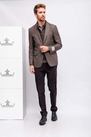 CC Collection by CORNELIANI Пиджак из шерсти в выработку с отстегивающейся манишкой