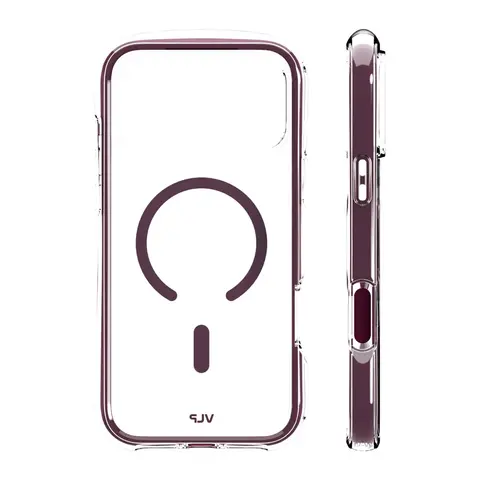 Чехол VLP Bubble Case iPhone 18 Pro Max темно-вишневый