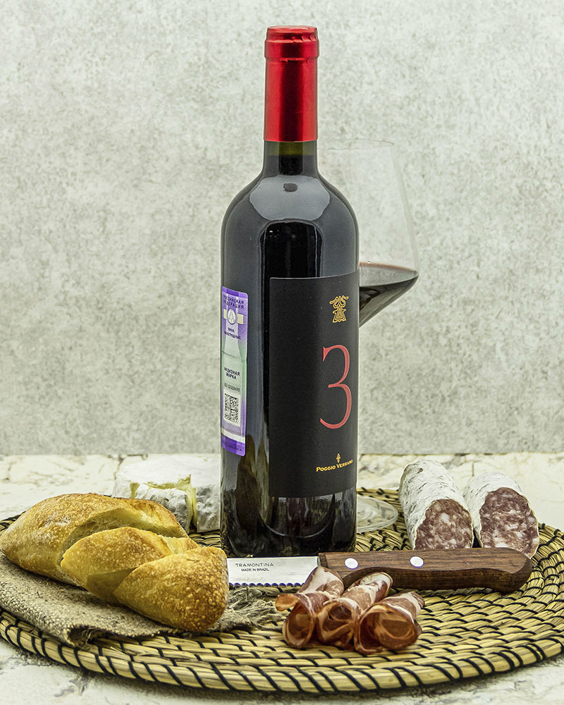 Вино Poggio Verrano Поджио Верано 3 Красное Сухое 2010 г.у. 14% 0,75 л, Италия