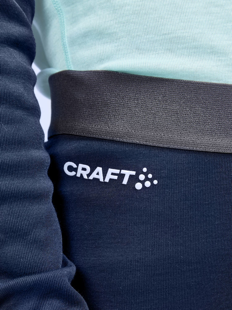 Детский комплект термобелья Craft Jr Core Warm синий-голубой - 8