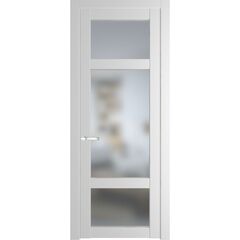 Межкомнатная дверь эмаль Profil Doors 1.3.2PD крем вайт остеклённая