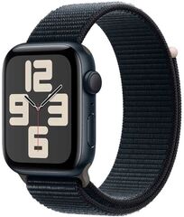 Apple Watch SE 2 (2024), 40 мм, Умные часы Корпус из алюминия цвета Темная ночь, Sport Loop Темная ночь
