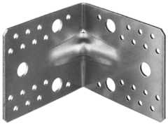 ЗУБР УКУ-2.5, 90 x 105 x 105 x 2.5 мм, цинк, усиленный крепежный уголок (31011-105) (20штук)