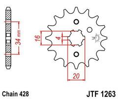 Звезда ведущая JTF1263 16
