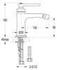 Cezares LIBERTY-F-BS-01-W0 Смеситель для биде, цвет: хром
