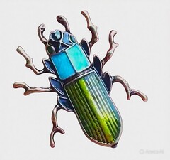 Силиконовый молд Жук № 2