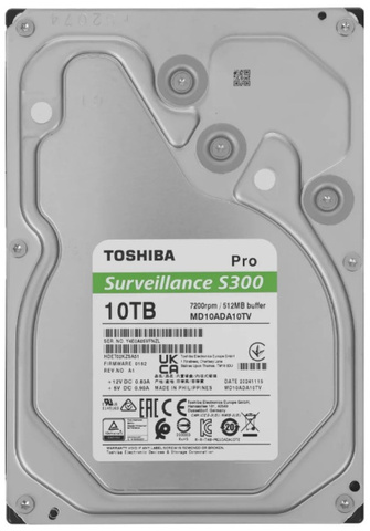 Жесткий диск 10TB SATA 6Gb/s Toshiba S300