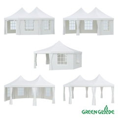 Садовый тент шатер Green Glade 1052 (8 граней) Комплект из 2 коробок.