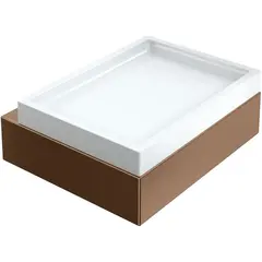 Boheme 10723-BRB Мыльница настенная Qubic Brushed Bronze фото