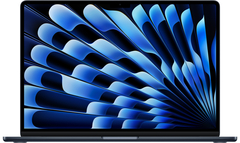 Apple MacBook Air 15" (M4, 10C CPU/10C GPU, 2025), 24 ГБ, 512 ГБ SSD, Темная ночь (Midnight) Ноутбук