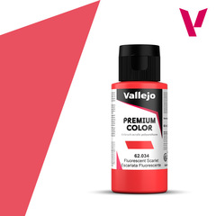 Premium color 60ml - Fluorescent Scarlet
