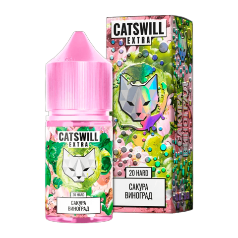 Жидкость CATSWILL EXTRA Salt 2% HARD 30 ml - Сакура Виноград