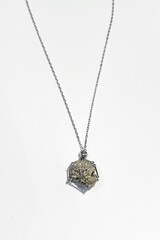 Серебристая авоська-подвеска для кристаллов S