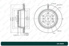 Диск тормозной G-brake  GR-21029