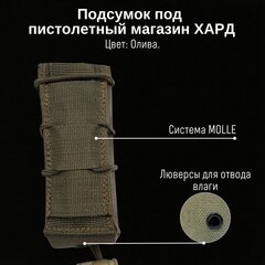 Тактический подсумок ХАРД пистолетный, GIENA Tactics
