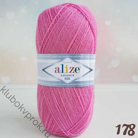 ALIZE LANAGOLD 800 178, Темный розовый