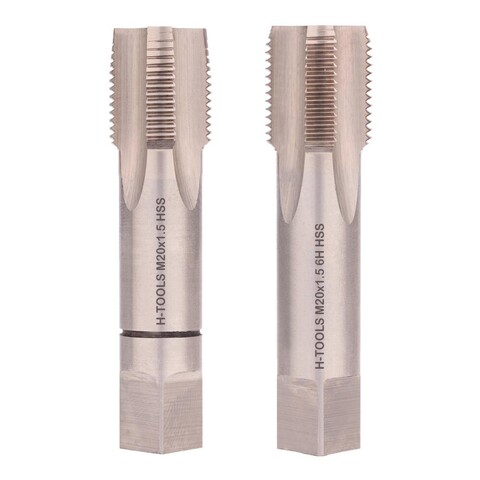 Метчик М20х1,5 (Комплект 2шт) DIN2181 HSS-G 6h 80мм a=12 H-Tools 235200HT