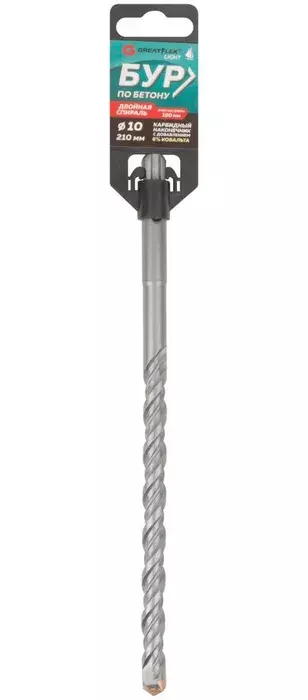 Бур по бетону SDS-Plus 10x210 GREATFLEX Light 56-10210