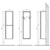 BelBagno Ancona-N ANCONA-N-1500-2A-SC-TL-R Шкаф подвесной, цвет: Tortora Lucido
