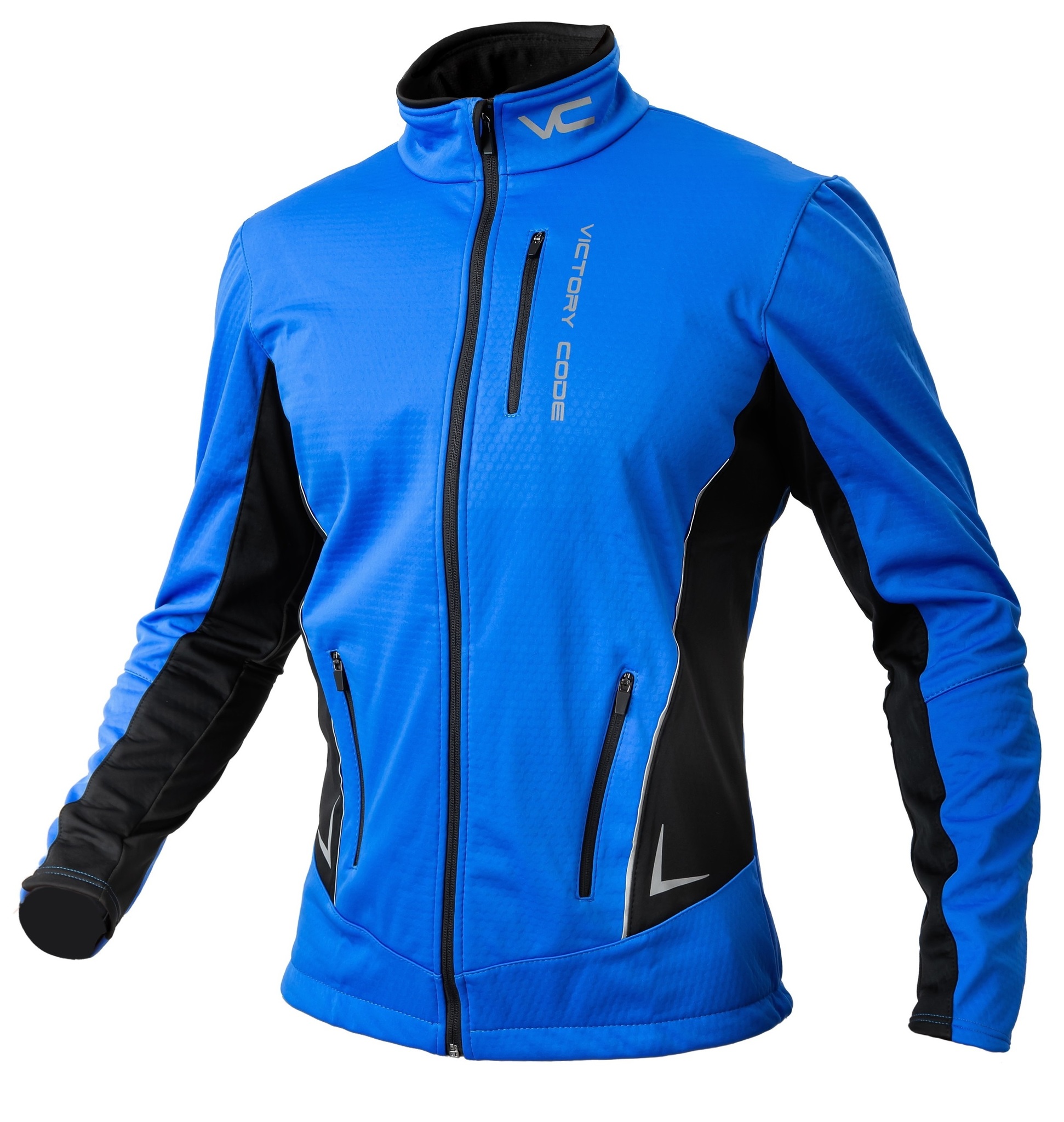Victory Code Speed Up разминочный лыжный костюм с лямками blue - 2