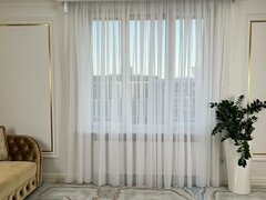 Тюль INVA с утяжелителем 270х400/молочная