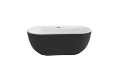 Aquatek AQ-144778Bl AQ-144778Bl АФИНА Ванна акриловая, отдельностоящая, 1700*780*600. В комплекте со сливом и ножками. Цвет белый глянцевый. Фронтальная панель: черная фото