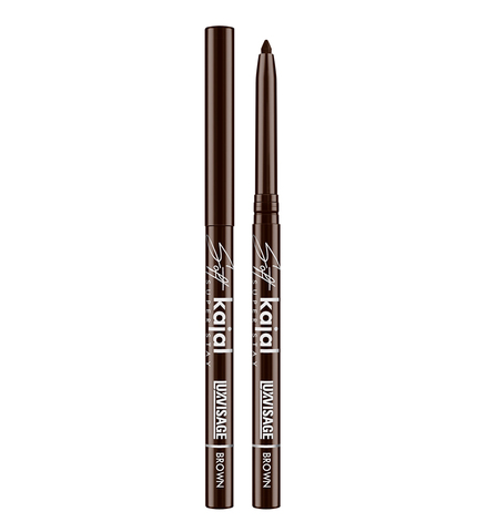 LuxVisage Карандаш-каял для глаз механический Soft kajal super stay Brown