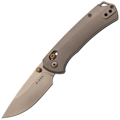 Фото Складной нож Kizer T1 CD, сталь M390, рукоять титан, серый